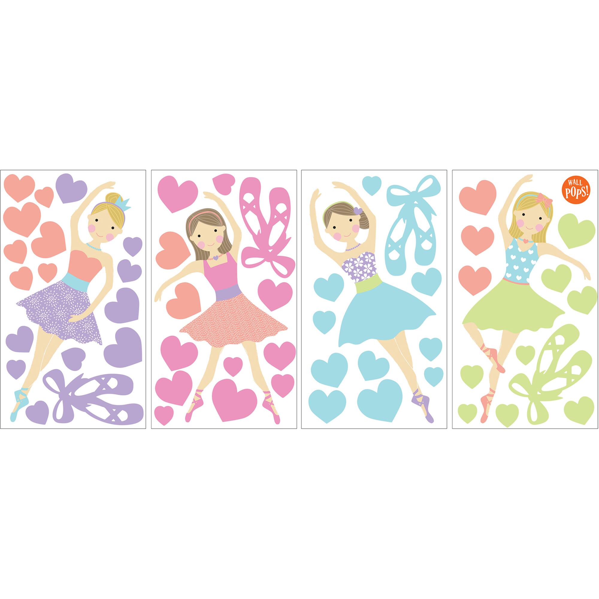 WallPops Prima Ballerina Wall Art Kit